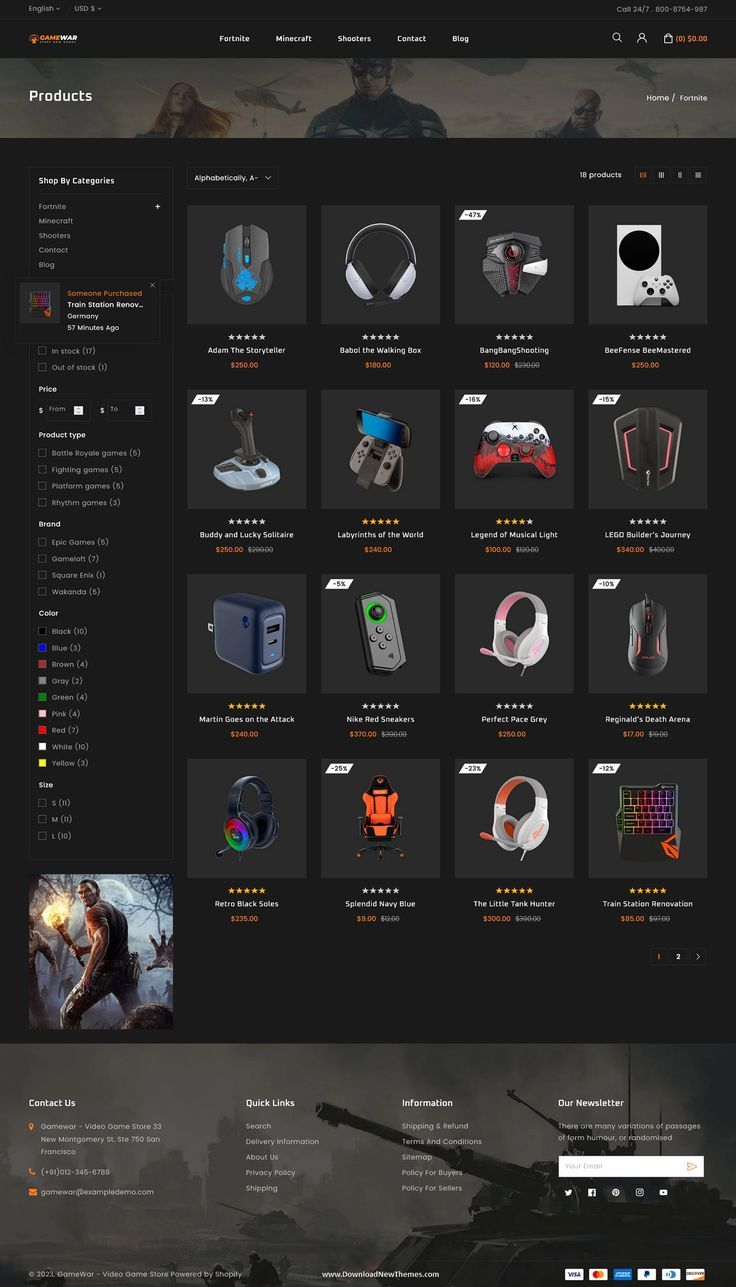Electronics Store Template 2